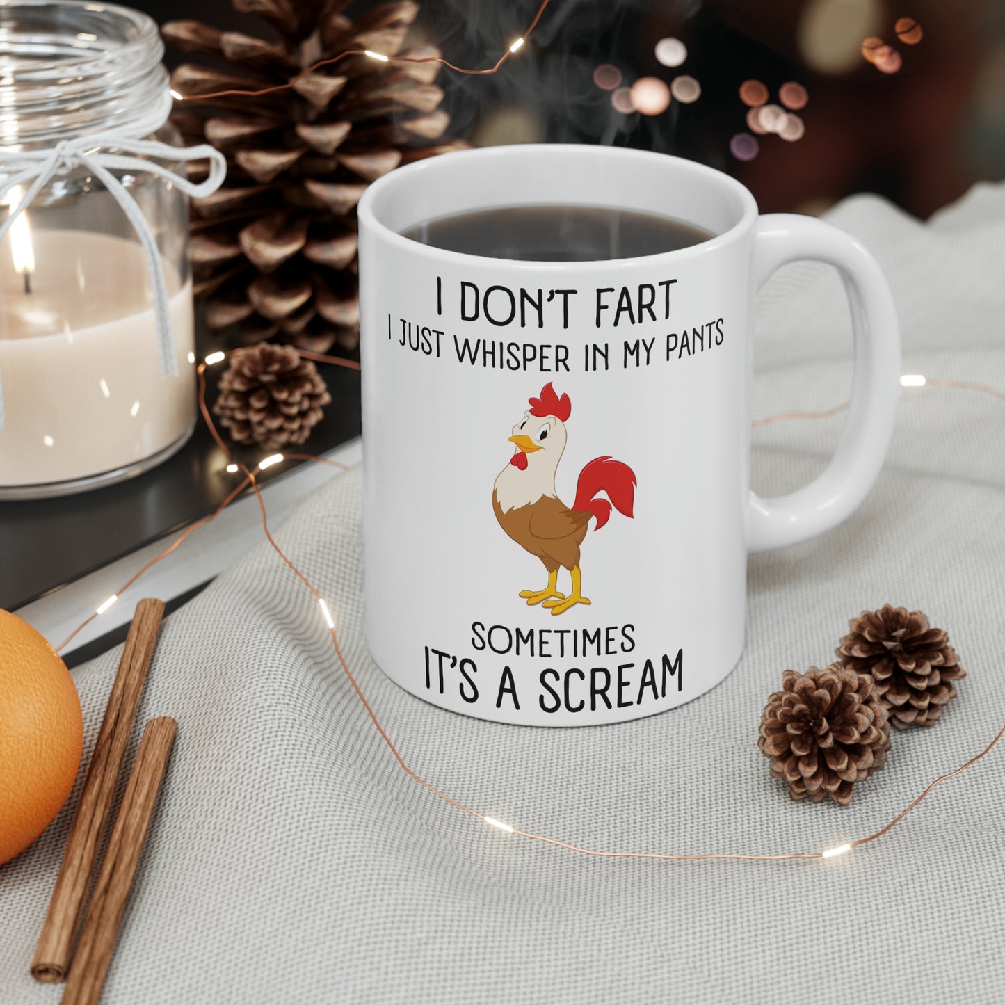 I Don't Fart Ceramic Mug, 11oz